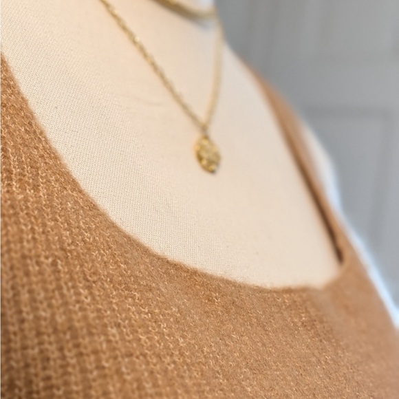 Everlane NWT Camel Ribbed Knit Crop Tank Top Minimalist XL - Picture 3 of 9